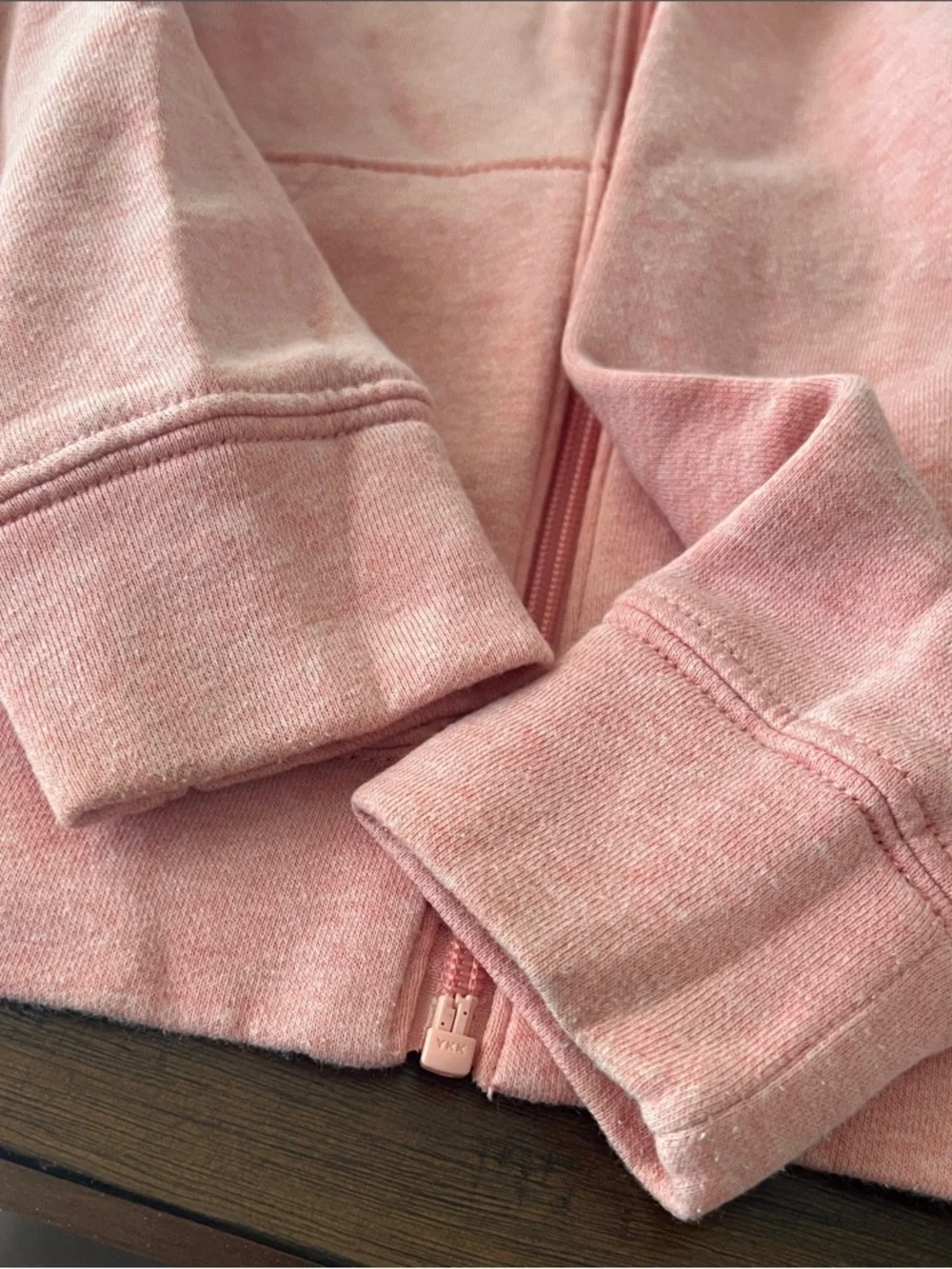 Kids Zip-Up Hoodie - Salmon Color
